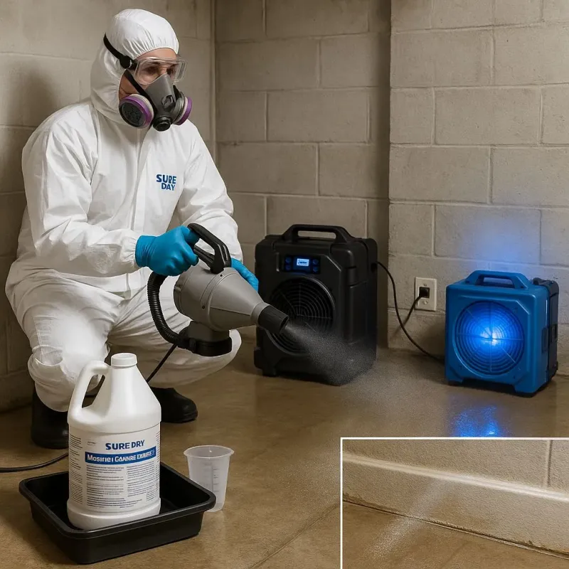 Sanitization and Odor Removal process in Detroit Beach, MI